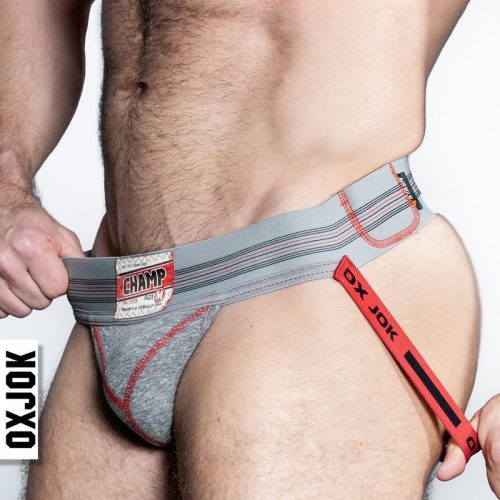 Oxballs Champ Vintage Jockstrap Gray Heather - Image 4