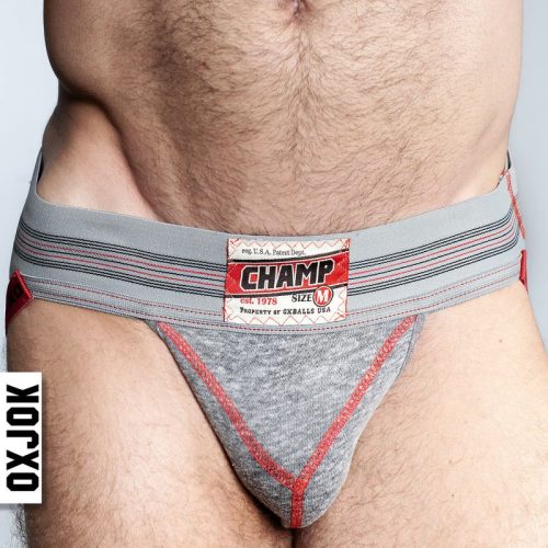 Oxballs Champ Vintage Jockstrap Gray Heather - Image 4
