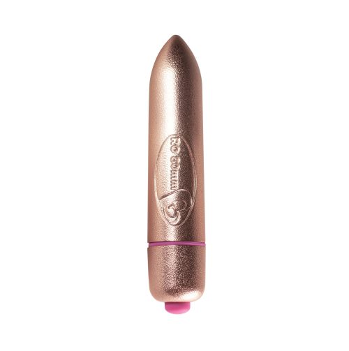 RO-80mm 7 Speed Precious Rose Gold Vibrating Bullet - Image 4