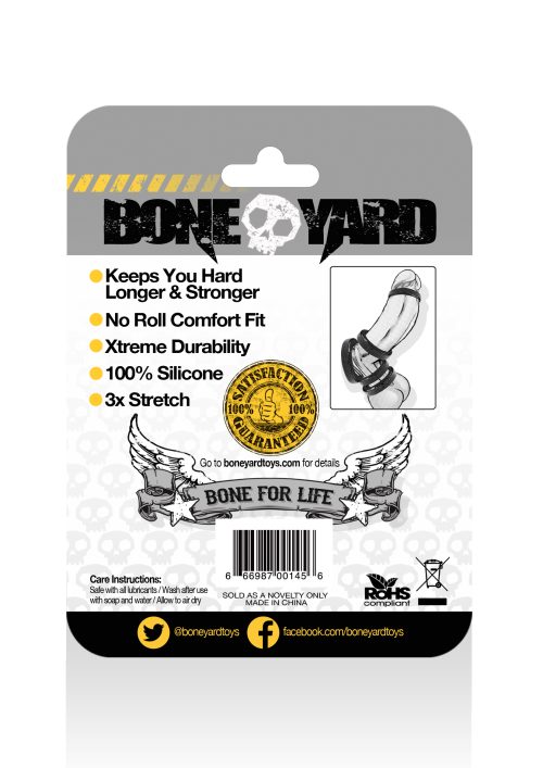 Boneyard Silicone Ring 45mm Black - Image 7