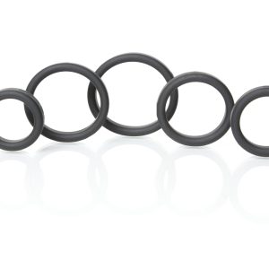 Boneyard Silicone Ring 5 Pc Kit Black