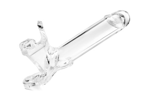 Zoro Knight 6in Hollow Shaft Clear Strap On - Image 3