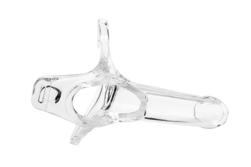Zoro Knight 6in Hollow Shaft Clear Strap On - Image 6