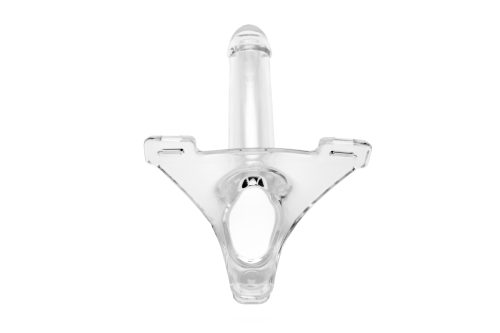 Zoro Knight 6in Hollow Shaft Clear Strap On - Image 8