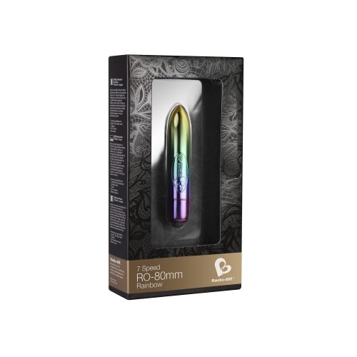 RO-80mm 7 Speed Rainbow Vibrating Bullet - Image 3