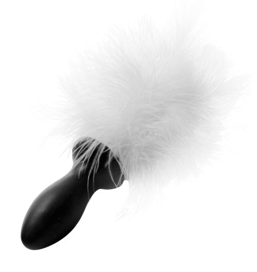 White Bunny Tail Anal Plug - Image 4
