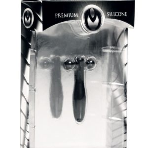 Silicone Cum-Thru Barbell Penis Plug