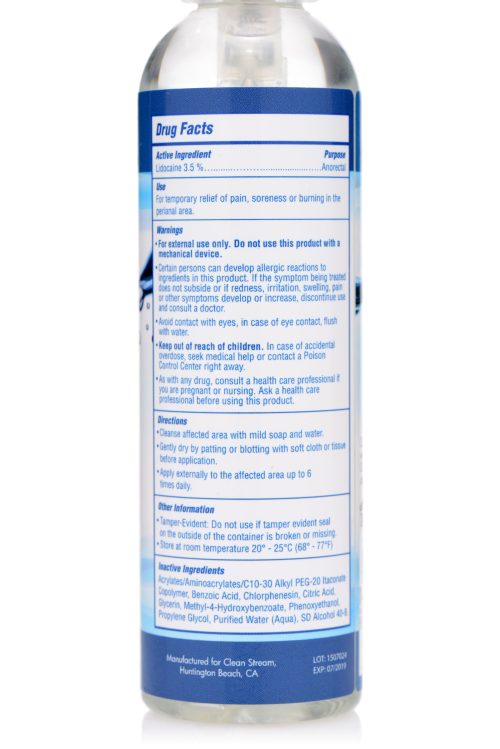 Relax Anal Lube 4.4oz/130ml Desensitizing Spray Gel - Image 3