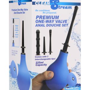 Premium One Way Valve Anal Douche Set