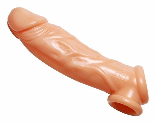 Realistic Flesh Penis Enhancer and Ball Stretcher - Image 4