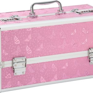 Lockable Large Vibrator Case Pink
