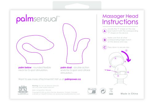 PalmSensual Massager Heads Pink (For use with PalmPower) - Image 5