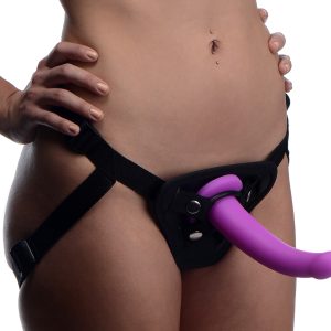 Navigator Silicone G-Spot Dildo with Harness