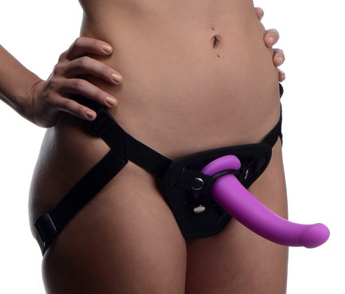 Navigator Silicone G-Spot Dildo with Harness - Image 7
