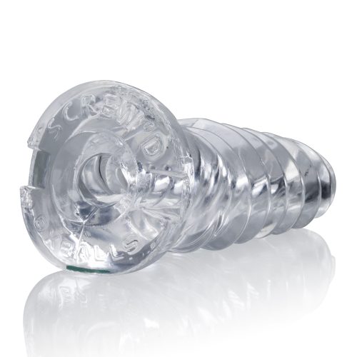 ScrewD Super Squish Corkscrew Jackoff Toy Clear - Image 4