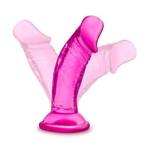 B Yours Sweet N Small Dildo with Suction Cup 4in Pink - Image 4