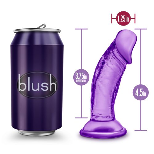 B Yours Sweet N Small Dildo with Suction Cup 4in Purple - Image 8