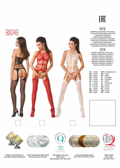 Bodystocking BS049 White - Image 3