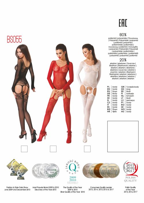 Bodystocking BS055 White - Image 3