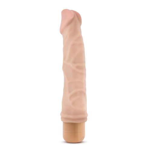 Dr Skin Cock Vibe 6 8.5in Vibrating Cock Beige - Image 3