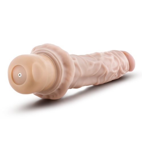 Dr Skin Cock Vibe 8 9.75in Vibrating Cock Beige - Image 6
