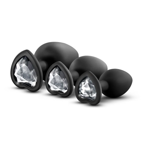 Luxe Bling Plugs Training Kit Black With Clear Gems - Image 6