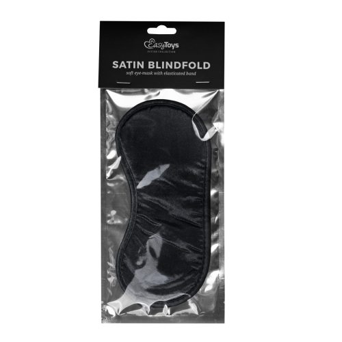 Black Satin Eye Mask - Image 3