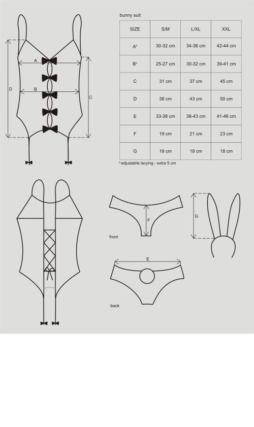 Bunny Suit 4 Pc Costume - Image 6