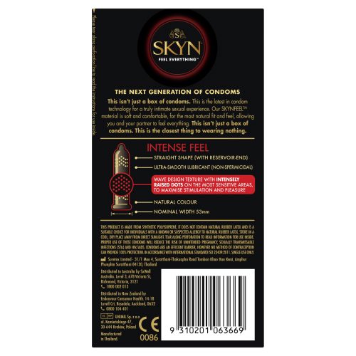 SKYN Intense Feel Condoms 10 Pc - Image 4