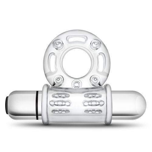 Stay Hard 10 Function Vibrating Mega Bull Ring Clear - Image 3