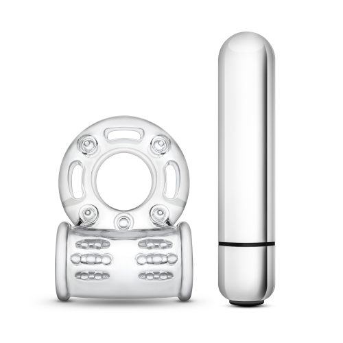Stay Hard 10 Function Vibrating Mega Bull Ring Clear - Image 5