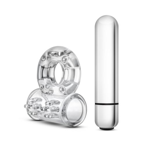 Stay Hard 10 Function Vibrating Mega Bull Ring Clear - Image 6