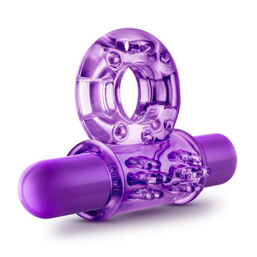 Play With Me Couples Play Vibrating Cock Ring Purple - Image 5