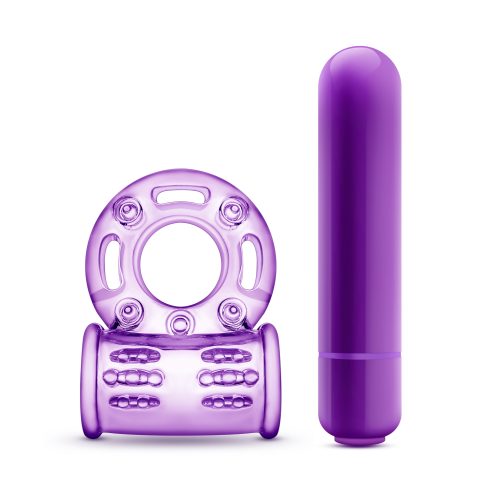Play With Me Couples Play Vibrating Cock Ring Purple - Image 6