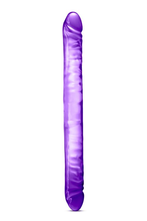 B Yours Double Dildo Purple 18in - Image 3
