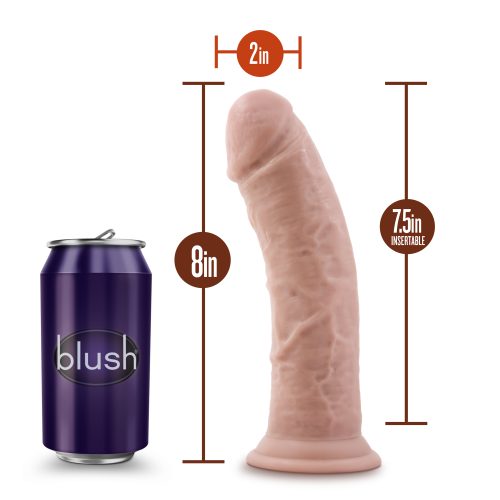 Dr Skin 8in Cock With Suction Cup Vanilla - Image 5
