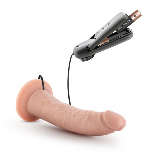 Dr Skin Dr Dave 7in Vibrating Cock with Suction Cup Vanilla - Image 4