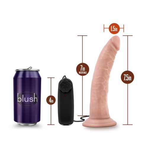 Dr Skin Dr Dave 7in Vibrating Cock with Suction Cup Vanilla - Image 7