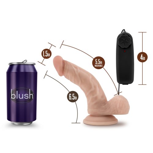 Dr Skin Dr Ken 6.5in Vibrating Cock with Suction Cup Vanilla - Image 6