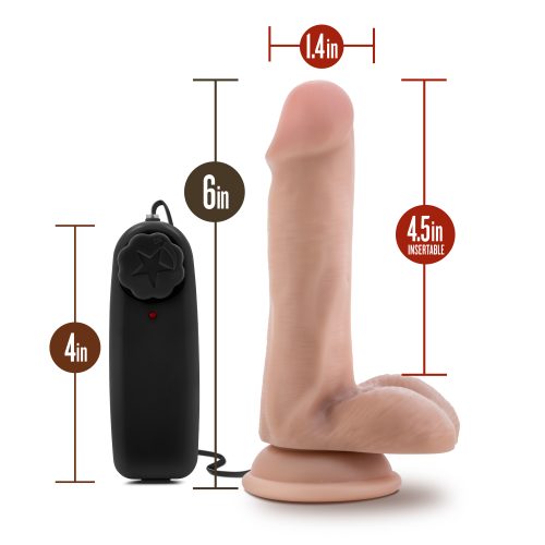 Dr Skin Dr Rob 6in Vibrating Cock with Suction Cup Vanilla - Image 6