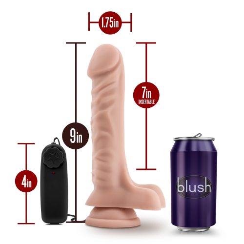 Dr Skin Dr James 9in Vibrating Cock with Suction Cup Vanilla - Image 6