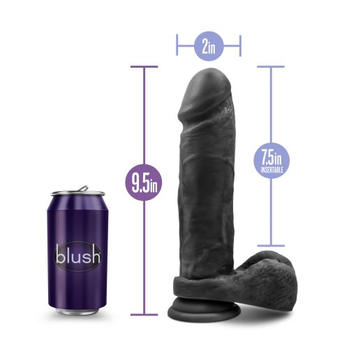 Au Naturel Bold Massive 9in Dildo Black - Image 5