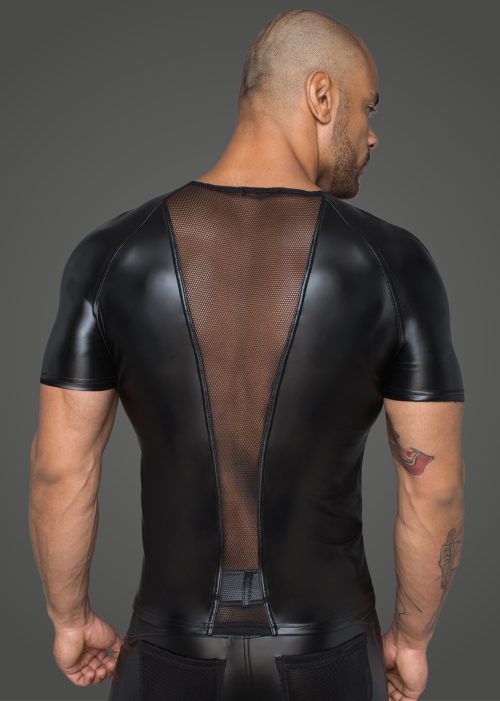 Power Wetlook Men T-shirt With 3D Net - Image 3
