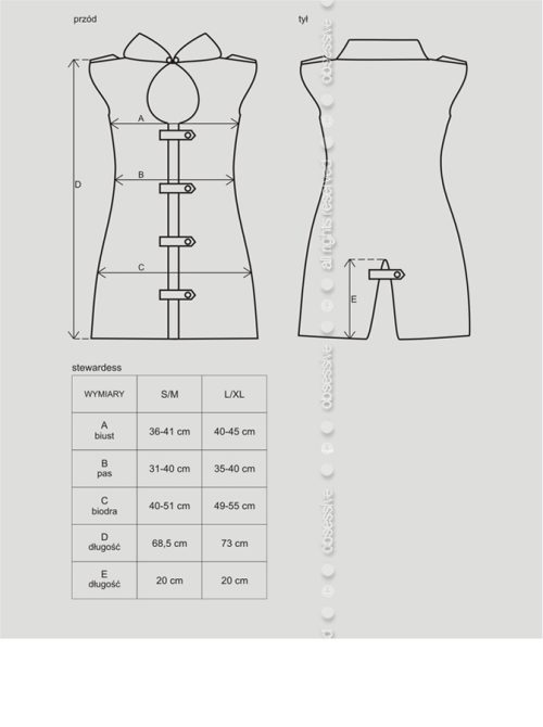 Stewardess Costume Grey 3 Pc - Image 4