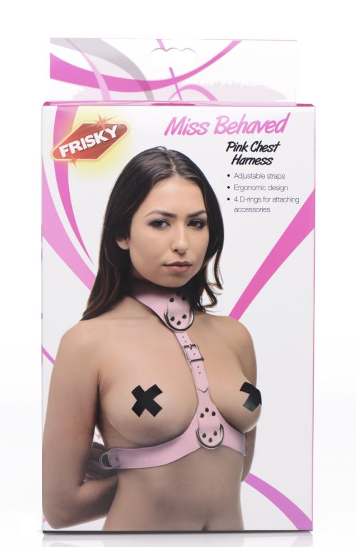 Miss Behaved Pink Chest Harness - Image 3