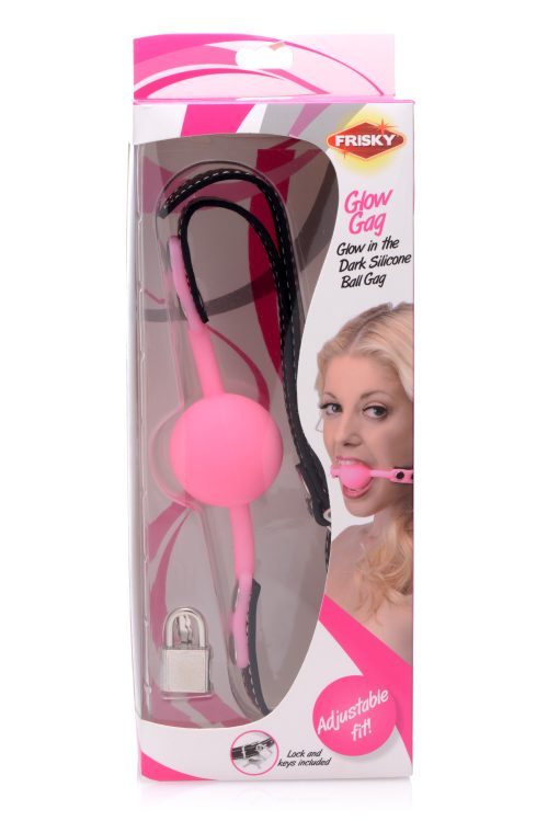 Glow Gag Glow in the Dark Silicone Ball Gag - Image 5