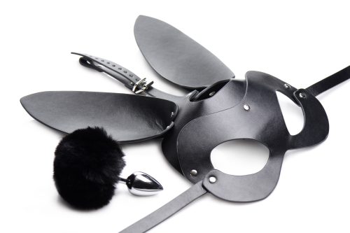 Bunny Tail Anal Plug and Mask Set - Image 4