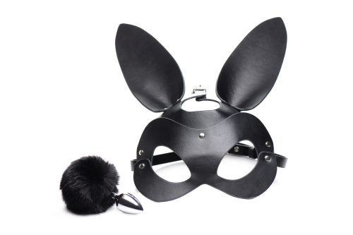 Bunny Tail Anal Plug and Mask Set - Image 5