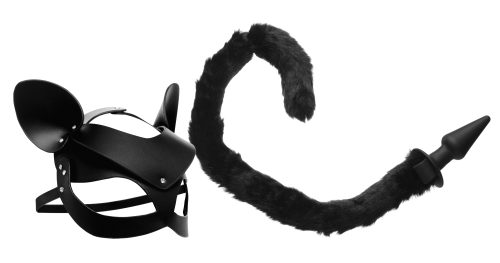 Cat Tail Anal Plug and Mask Set - Image 4