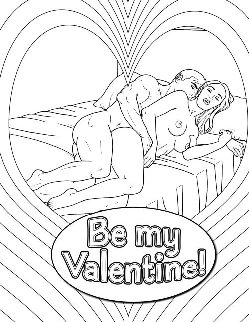 My Naughty Valentine Colouring Book - Image 4